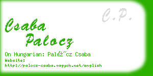 csaba palocz business card